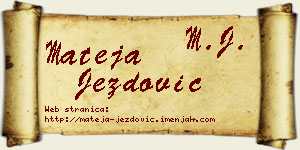 Mateja Jezdović vizit kartica